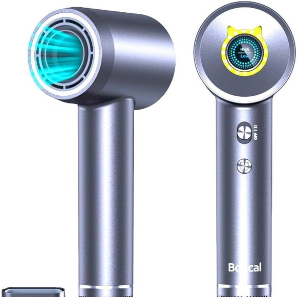 High Speed Ionic Hair Dryer Fast Dry Black NEW IN BOX Magnetic Nozzle BRUSHLESS - Picture 1 of 1